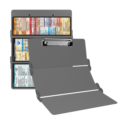 WhiteCoat Clipboard® Trifold - Silver Primary Care Edition